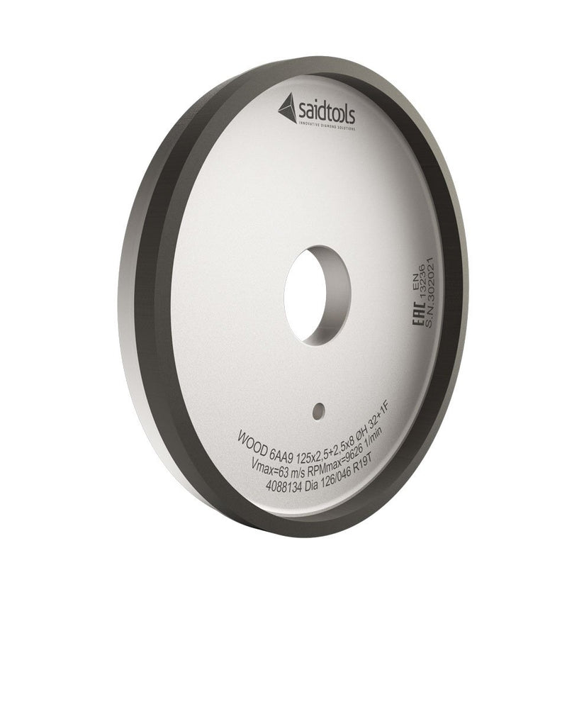 Saidtools - 6AA9 Diamond Grinding Wheel - 125mm Diam - 150/400 Grit - 32+1F Hole - R9.23